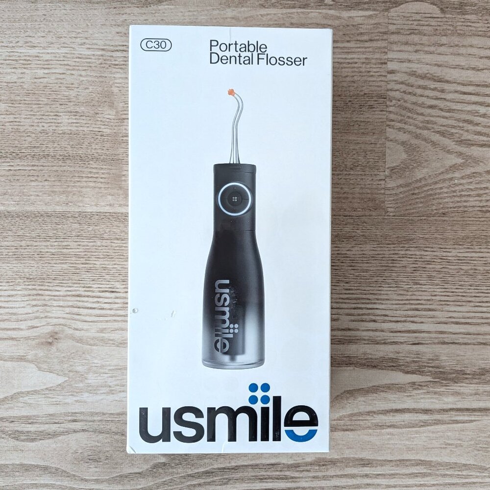 New usmile C30 Cordless Water Flosser 60s Flow, 30-110 PSI Travel or Home
